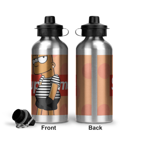 Custom Design - Aluminum Water Bottle - Front and Back