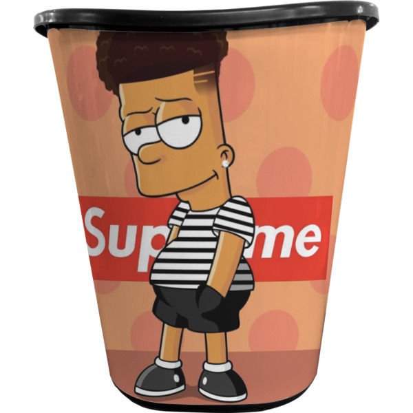 Custom Design - Waste Basket - Black - Front