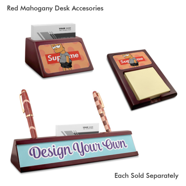 Custom Design - Mahogany Desk Accessories