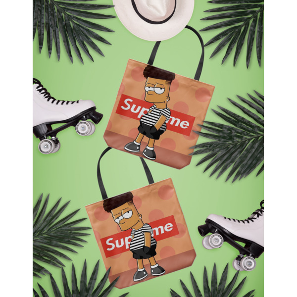 Custom Design - Canvas Tote Lifestyle Front and Back