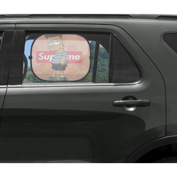 Custom Design - Car Sun Shade Black - In Car Window