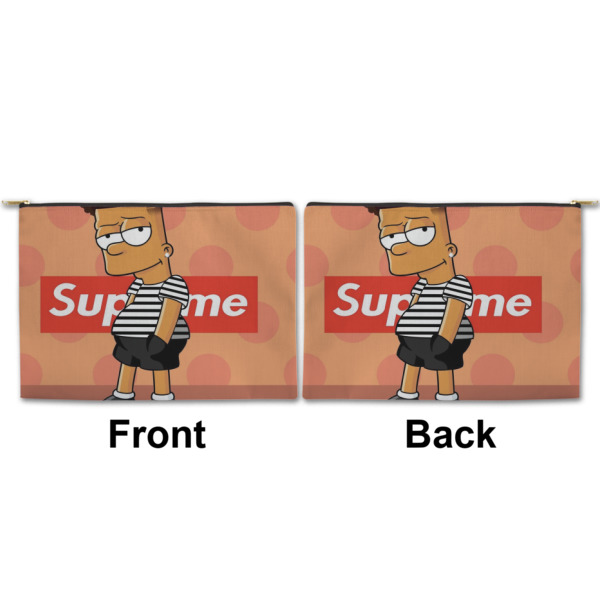 Custom Design - Large Zipper Pouch Approval (Front and Back)