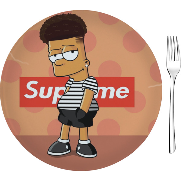 Custom Design Your Own 8" Glass Appetizer / Dessert Plate