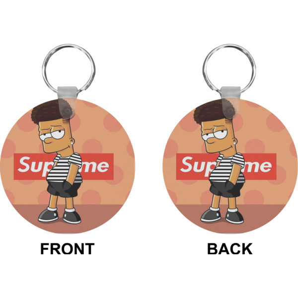 Custom Design - Circle Keychain (Front + Back)