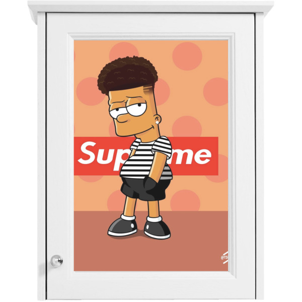 Custom Design - Single White Cabinet Decal