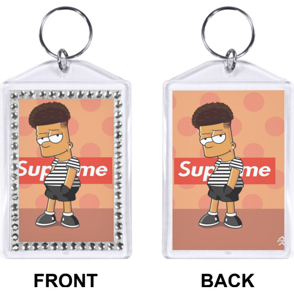 Custom Design - Bling Keychain (Front + Back)