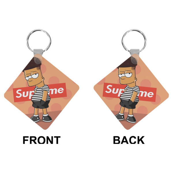 Custom Design - Diamond Keychain (Front + Back)