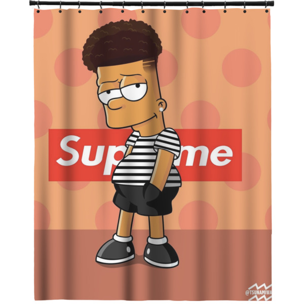 Custom Design Your Own Extra Long Shower Curtain - 70" x 83"