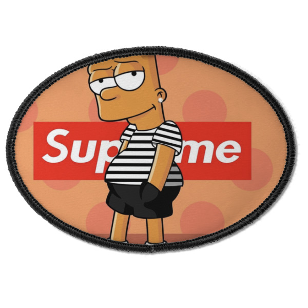 Custom Design - Iron On Patch - Oval - Front