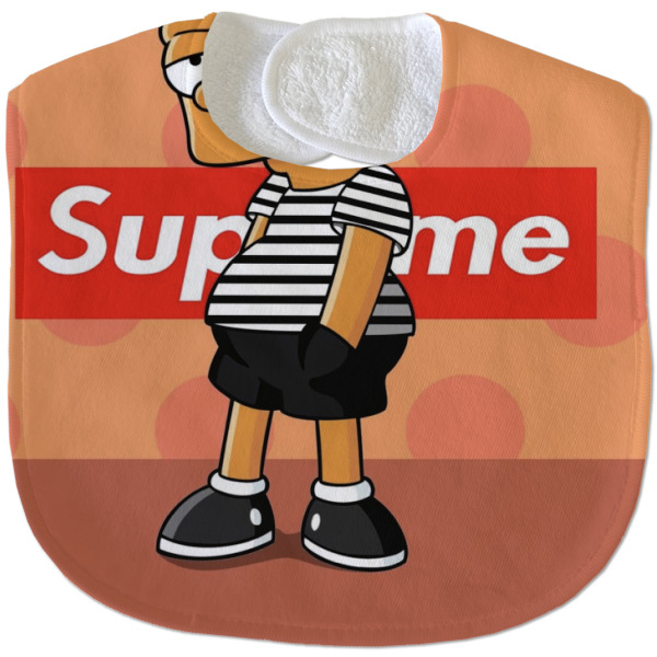 Custom Design - New Baby Bib - Closed and Folded