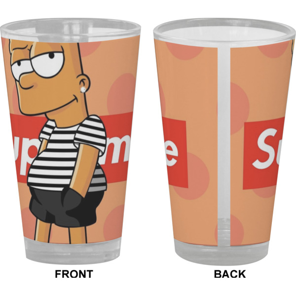 Custom Design - Pint Glass - Full Color - Front & Back Views