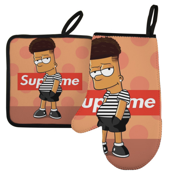 Custom Design Your Own Left Oven Mitt & Pot Holder Set