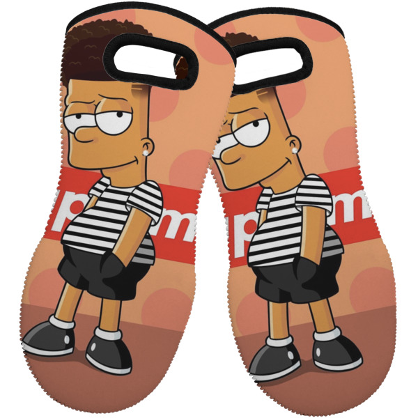 Custom Design - Neoprene Oven Mitt -Set of 2 - Front