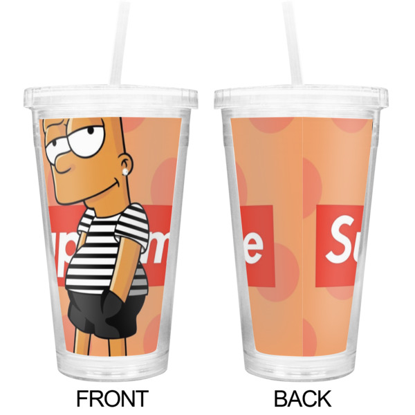 Custom Design - Double Wall Tumbler with Straw - Approval