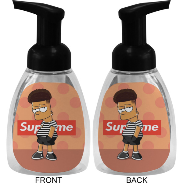 Custom Design - Foam Soap Bottle - Black - Front & Back