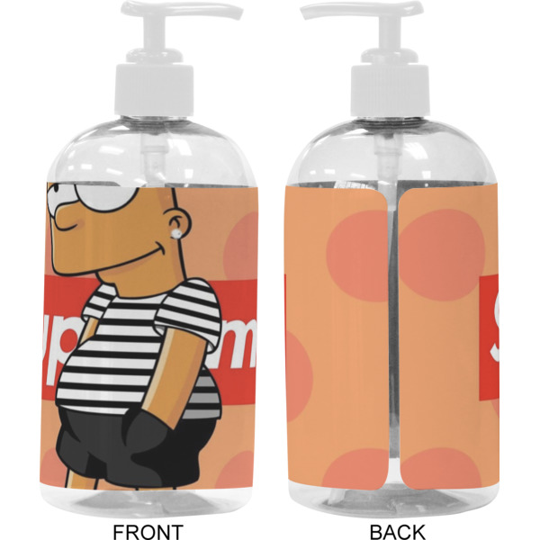 Custom Design - 16 oz Plastic Liquid Dispenser - Approval - White