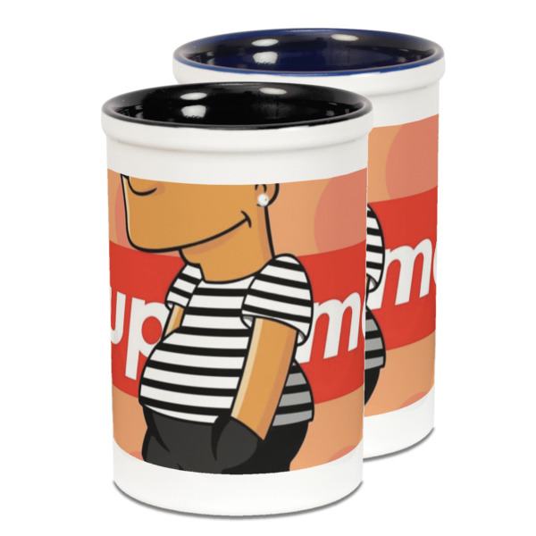 Custom Design Your Own Ceramic Pencil Holder - Large