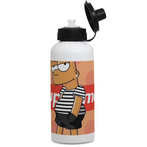 Custom Design Your Own Water Bottles - Aluminum - 20 oz - White