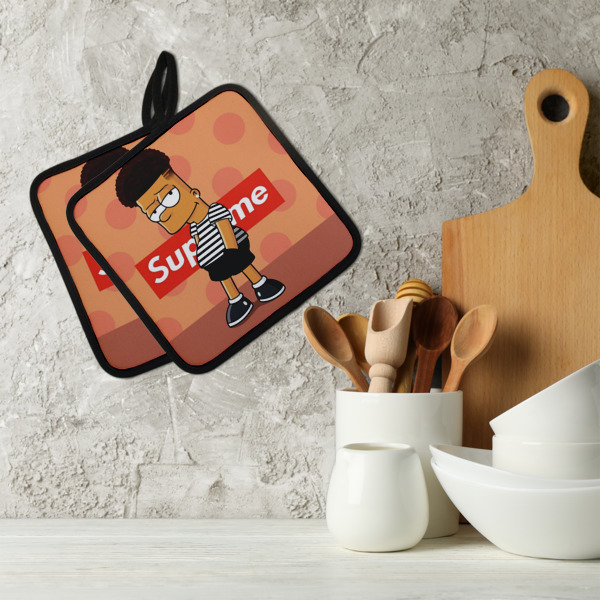 Custom Design - Neoprene Pot Holder - Set of 2  LIFESTYLE