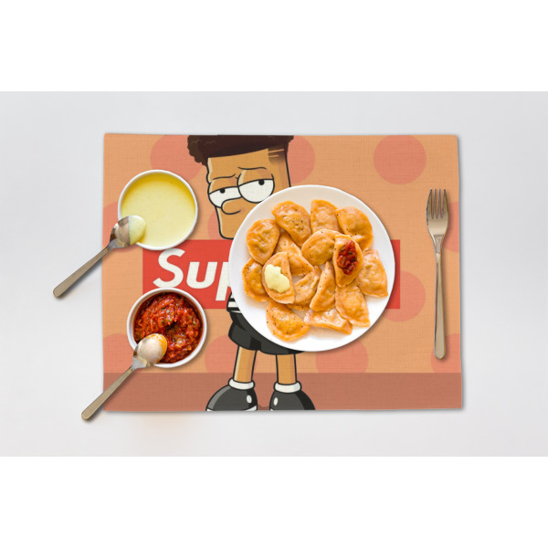 Custom Design - Linen Placemat - Single - Lifestyle