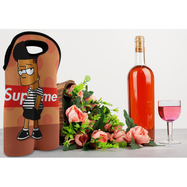 Custom Design - Double Wine Tote - In Context