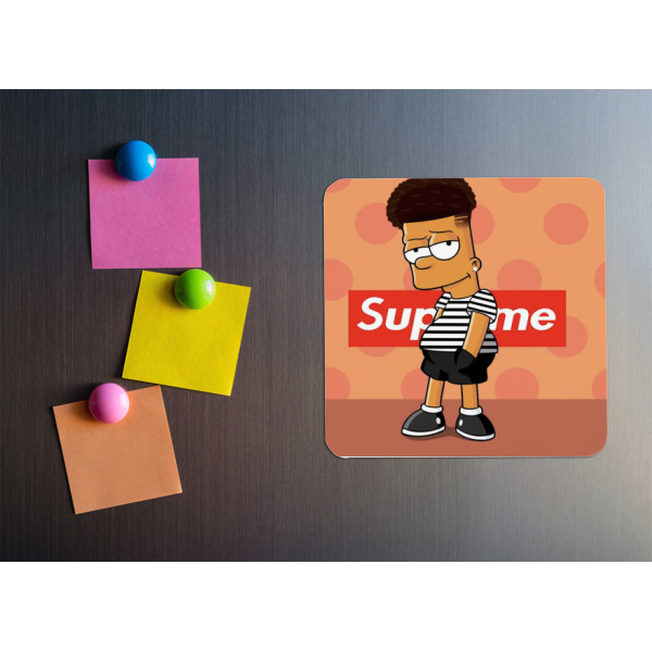 Custom Design - Square Fridge Magnet - LIFESTYLE