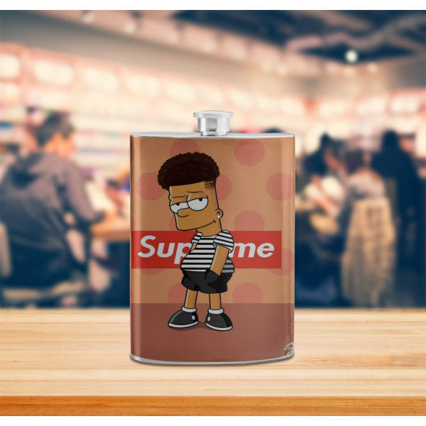 Custom Design - Stainless Steel Flask - LIFESTYLE 2