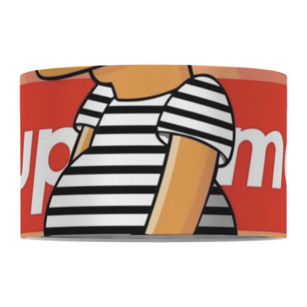 Custom Design - 12" Drum Lampshade - FRONT (Fabric)