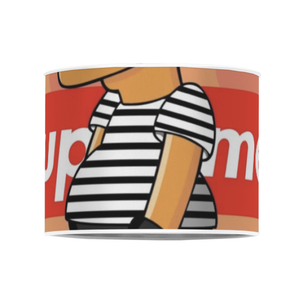 Custom Design - 8" Drum Lampshade - FRONT (Poly Film)