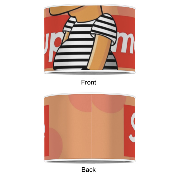 Custom Design - 8" Drum Lampshade - APPROVAL (Poly Film)