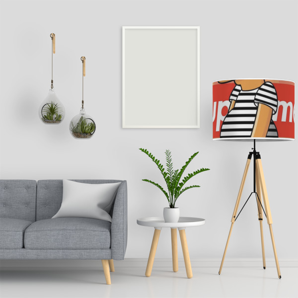 Custom Design - 16" Drum Lampshade - LIFESTYLE