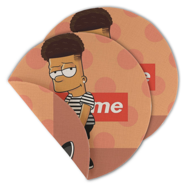 Custom Design - Round Linen Placemats - MAIN (Double-Sided)