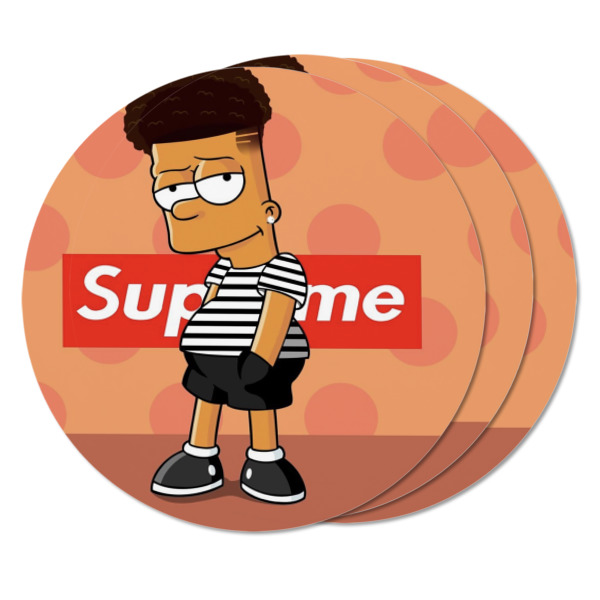 Custom Design - Round Fridge Magnet - THREE