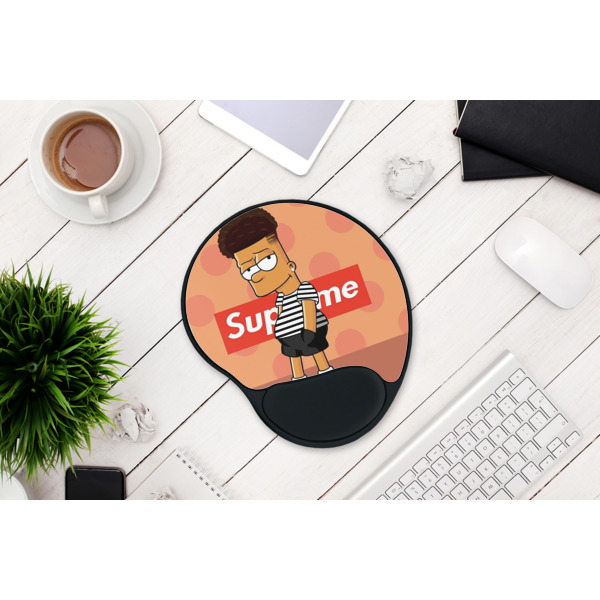 Custom Design - Mouse Pad with Wrist Rest - LIFESYTLE 1