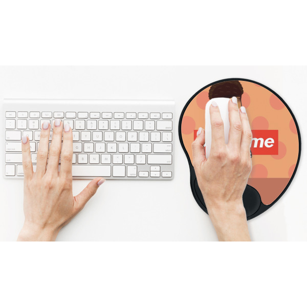 Custom Design - Mouse Pad with Wrist Rest - LIFESYTLE 2 (in use)