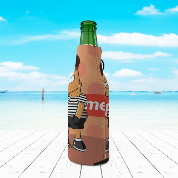 Custom Design - Zipper Bottle Cooler - LIFESTYLE