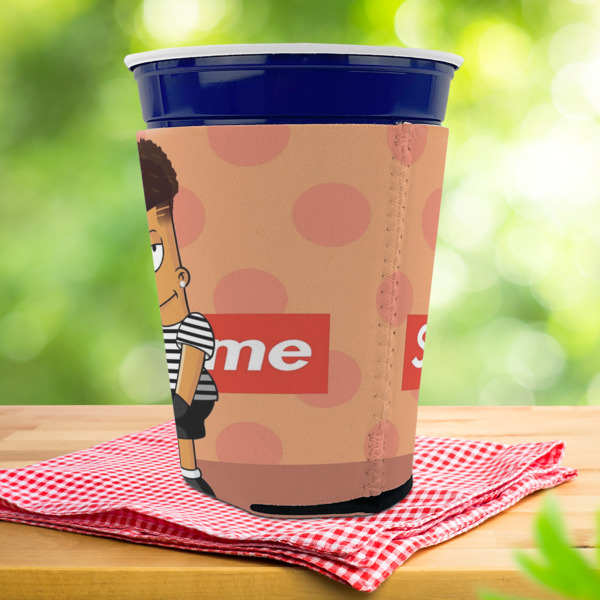 Custom Design - Party Cup Sleeves - with bottom - Lifestyle