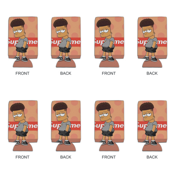 Custom Design - Can Cooler - 16oz - Set of 4 - Front & Back