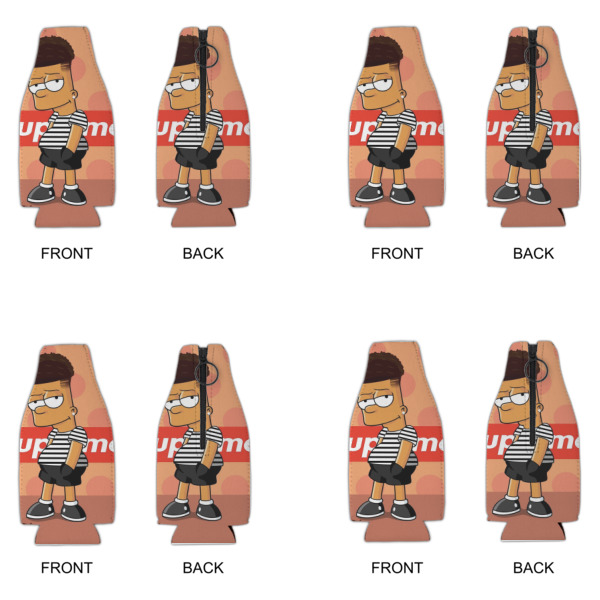 Custom Design - Zipper Bottle Cooler - Set of 4 - Approval