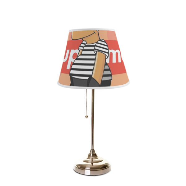 Custom Design - Poly Film Empire Lampshade - On Stand