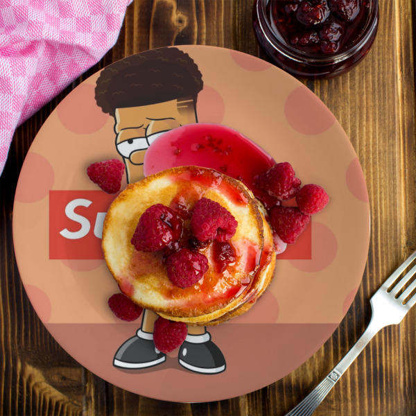 Custom Design - Melamine Plate 8 inches - LIFESTYLE