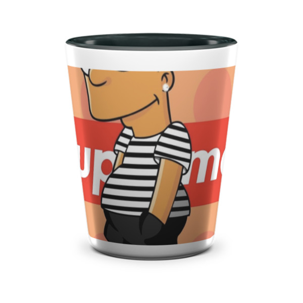 Custom Design - Ceramic Shot Glass - Two Tone - Front