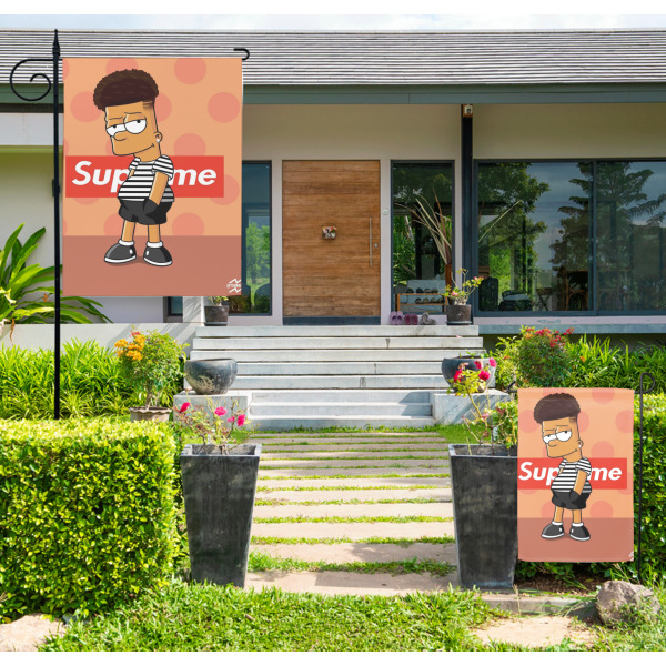 Custom Design - Large and Small Garden Flag - LIFESTYLE