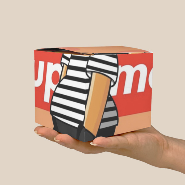 Custom Design - Cube Favor Gift Box - Scale View