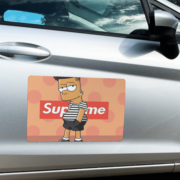 Custom Design - Large Rectangle Car Magnets- In Context