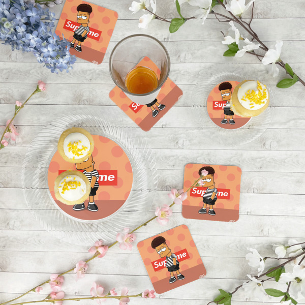 Custom Design - Plastic Party Dinner Plates - In Context