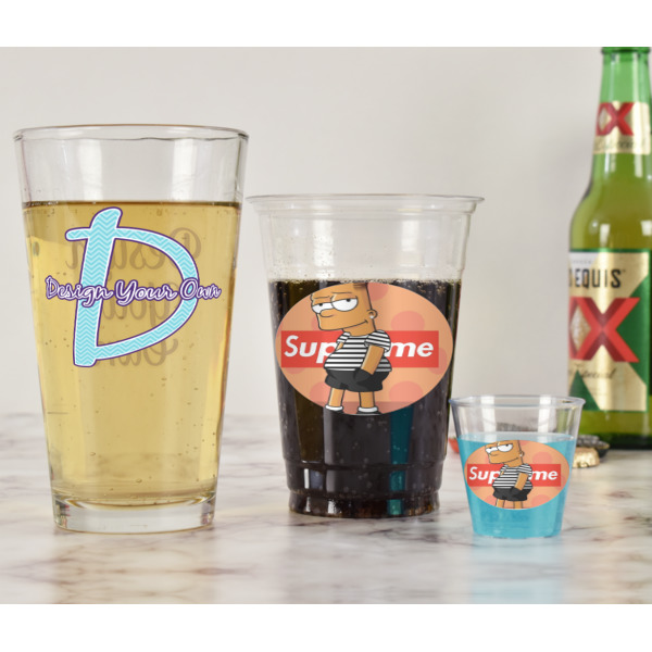 Custom Design - Pint Glass - Two Content - In Context