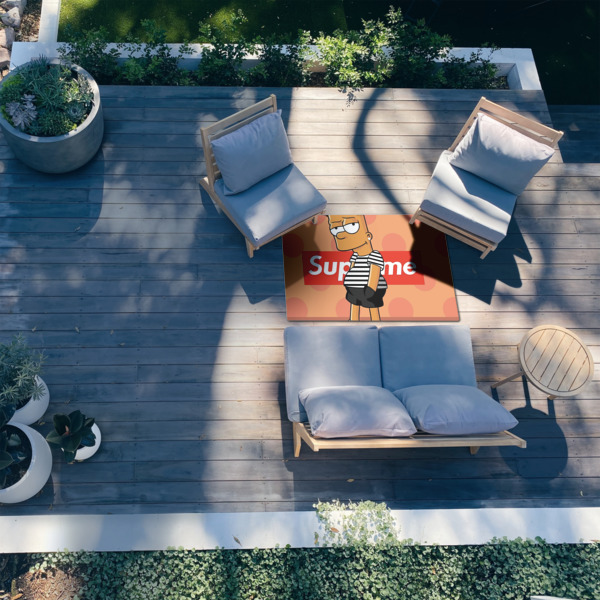 Custom Design - 3'x5' Patio Rug - In Context