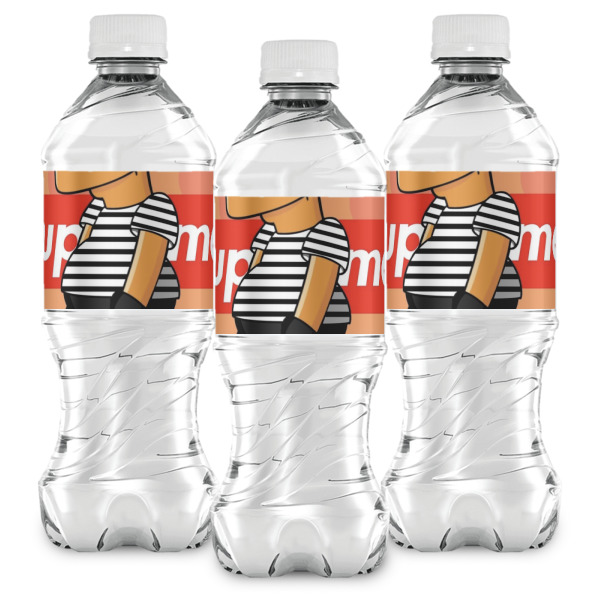 Custom Design - Water Bottle Labels - Front View