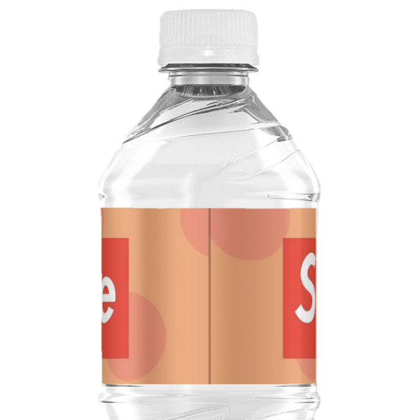 Custom Design - Water Bottle Label - Back View